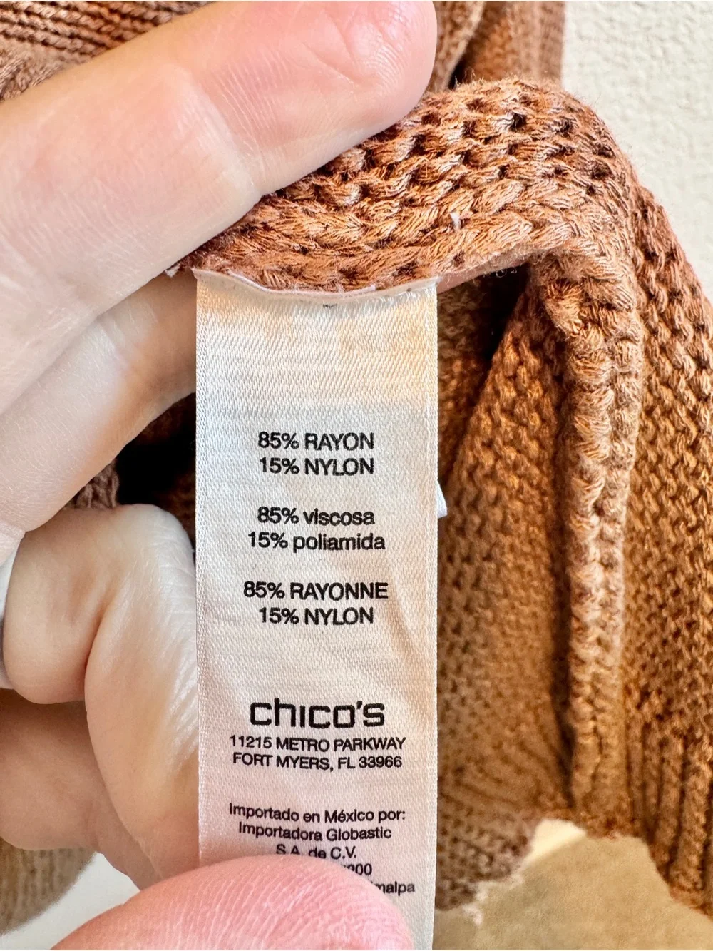 Chicos Coastal Grandmacore Oversized Knit Tunic Sweater Boho XXL Plus Size 4 E76